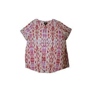Jm Collection Plus Size Market Print Top, Created for, MultiColor, Size 1X